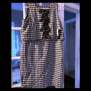 Karl Lagerfeld Houndstooth Dress sz 14 NWT!